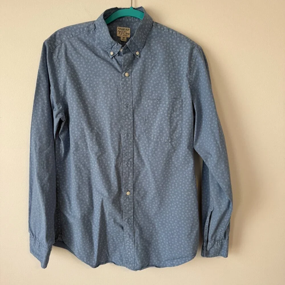 J. Crew Men's ditsy print floral button down Medium